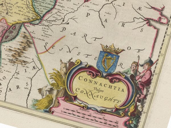 Irish Counties Map detail