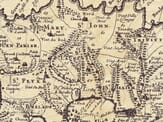 Detail from an old map of Jersey Detail from an old map of Jersey