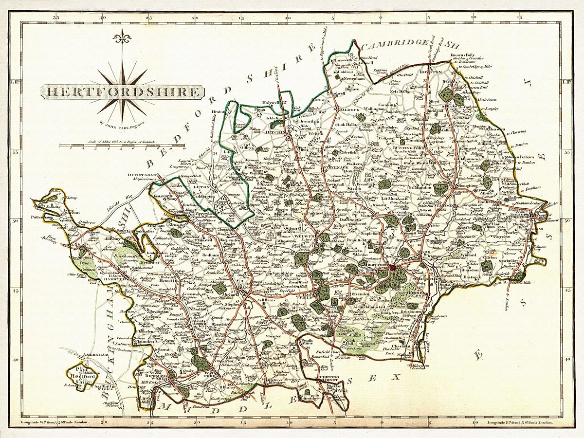 Hertfordshire John Cary