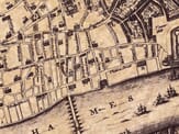 A dreadful conflagration. Great Fire Map detail