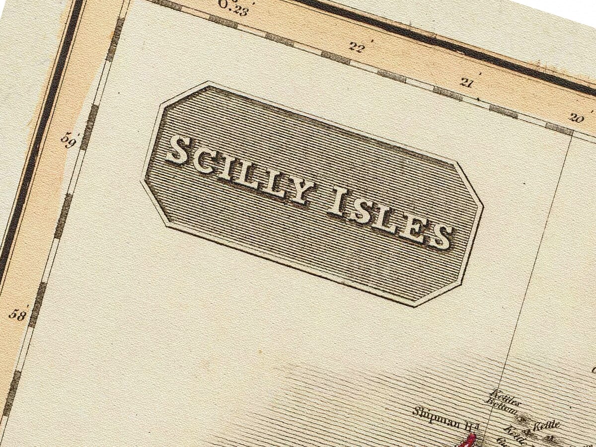 Map Isles of Scilly Detail