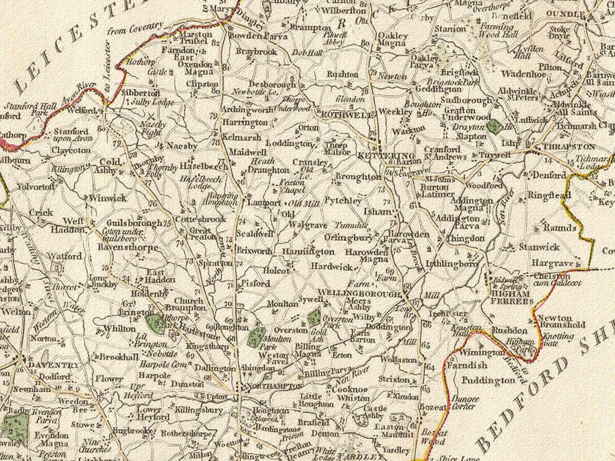 Northampton Carey Map Detail