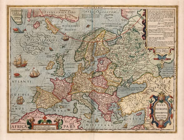 Nova Europae Descriptio-Auctore Iodoco Hondio