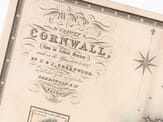 Old Cornwall Map Greenwood Detail 2 Old Cornwall Map Greenwood title piece