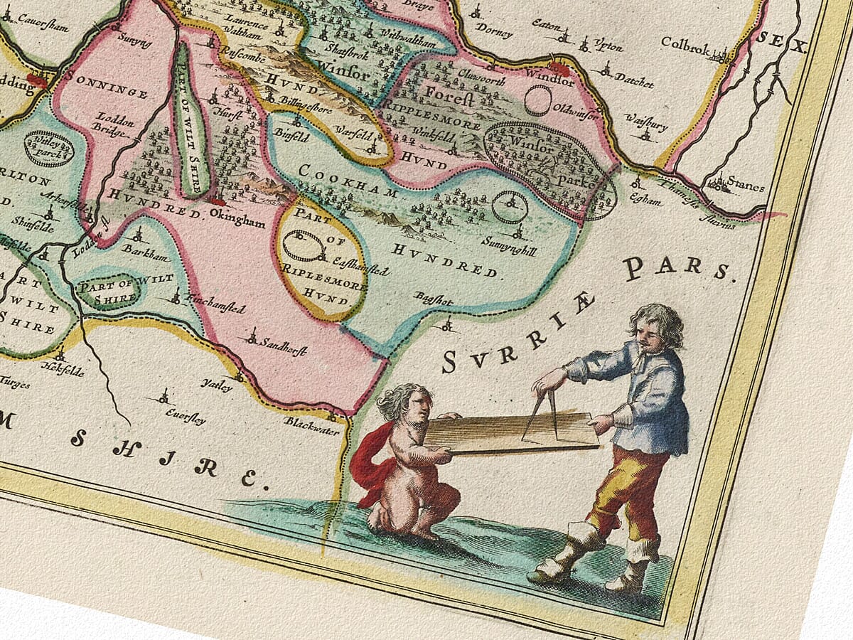 Old Map Berkshire Detail 2