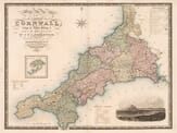 Old Cornwall Map Greenwood