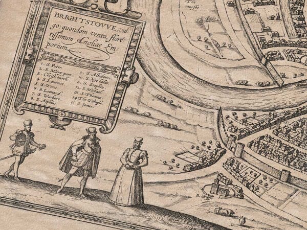 Old Town Plan Bristol Detail Old Town Plan Bristol