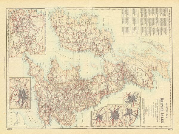 Old Railway Map