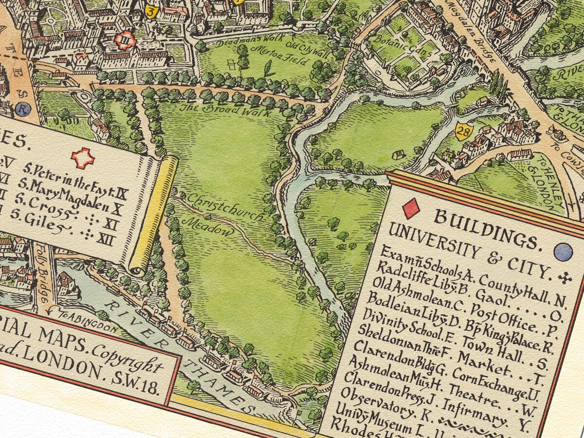 Oxford Town Plan Detail 2
