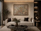 Old Europe Map Framed example