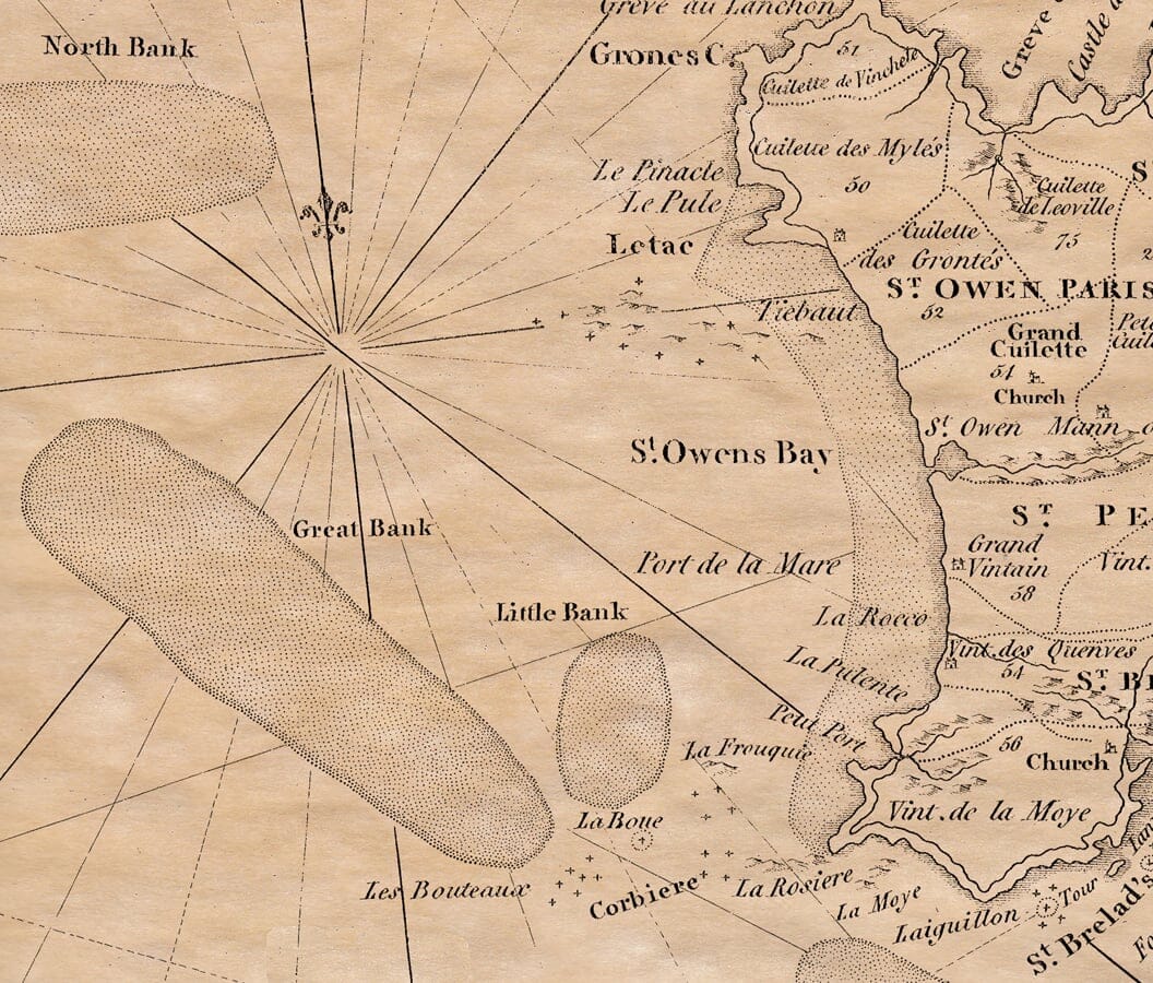 Old Jersey map St George Bay Area