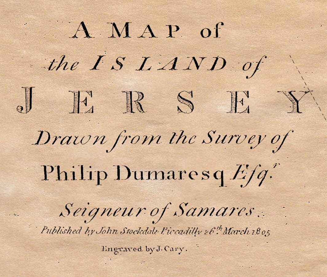Old Jersey map title-piece