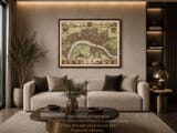 Old London Map Framed