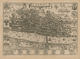Old Map of Tudor London