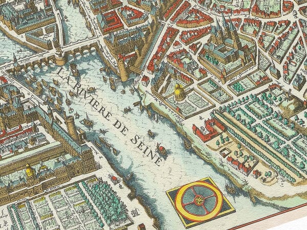 Plan de Paris Detail Old Plan de_Paris