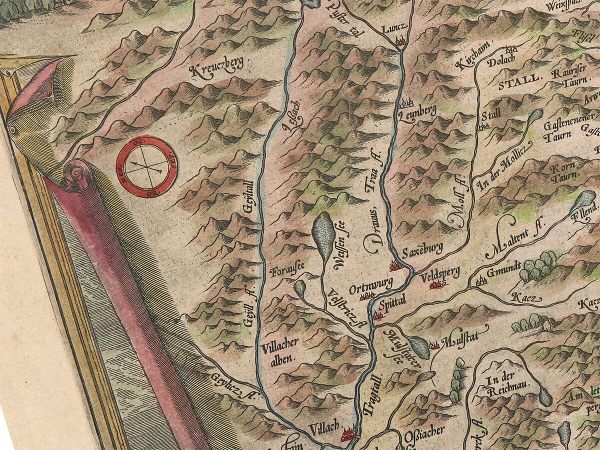 Saltzburg Early Map Detail
