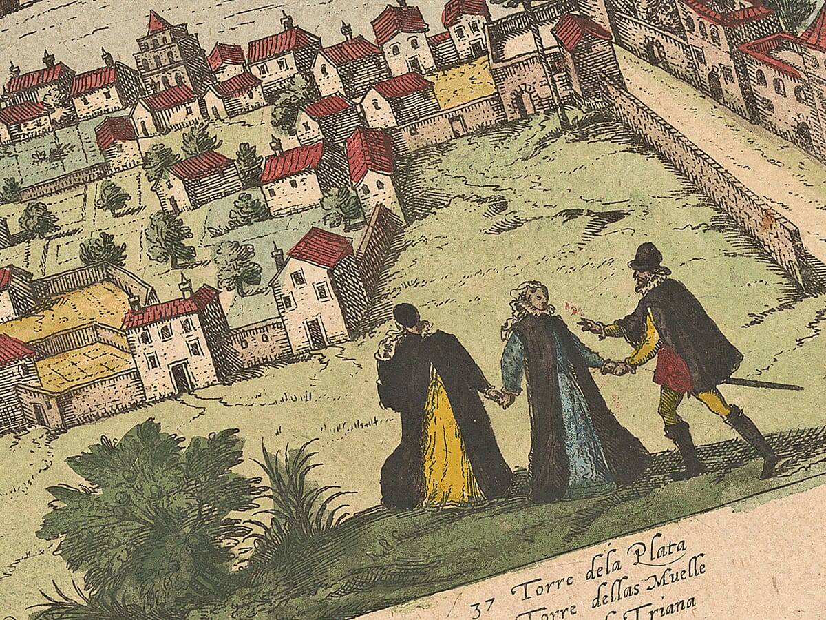 Old Seville Map Detail