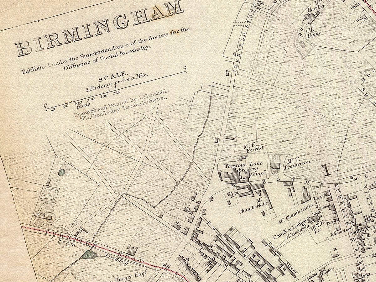 Town Plan Birmingham Detail 2
