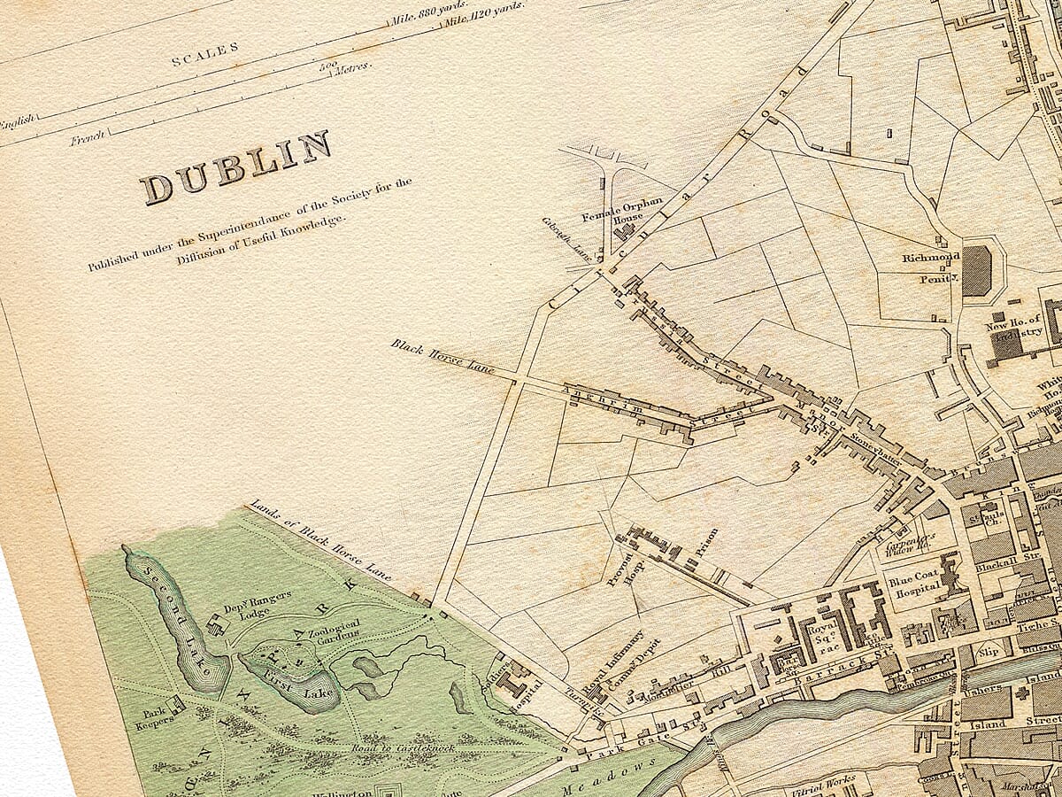 Town Plan Dublin Detail