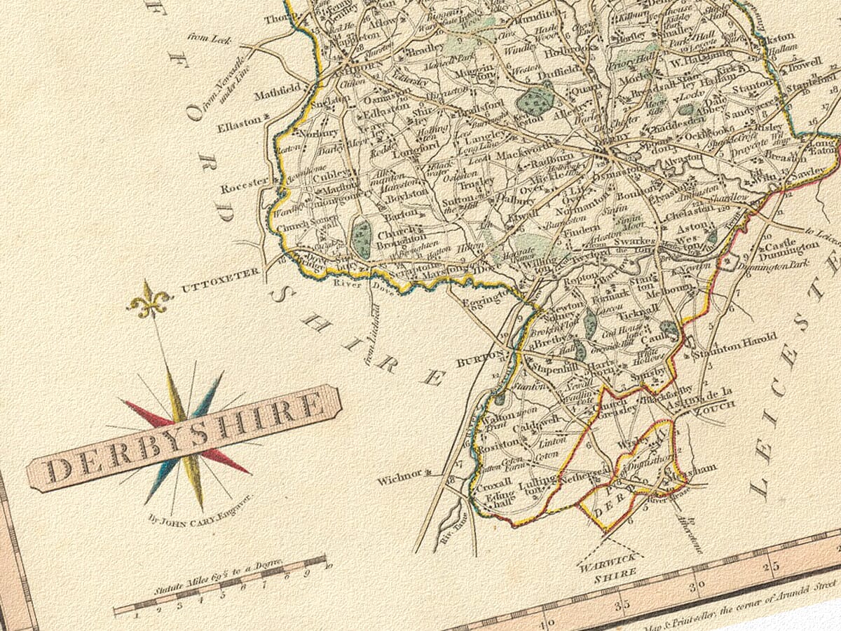 derbyshire map carey