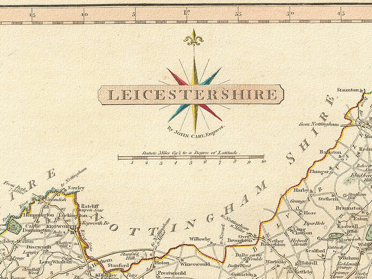 1787 John Cary detail