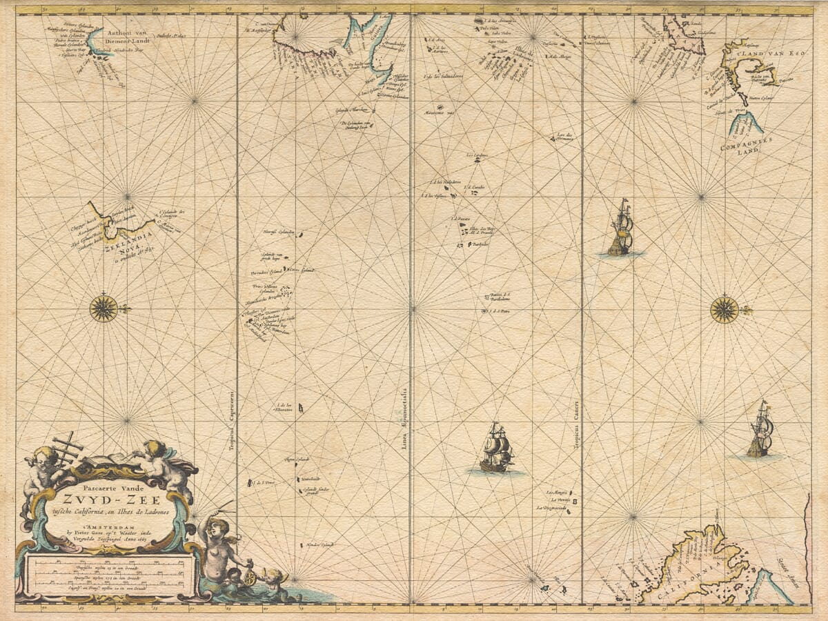 pacific chart 1663