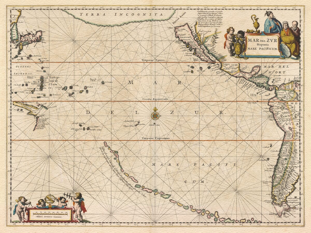 pacific sea chart