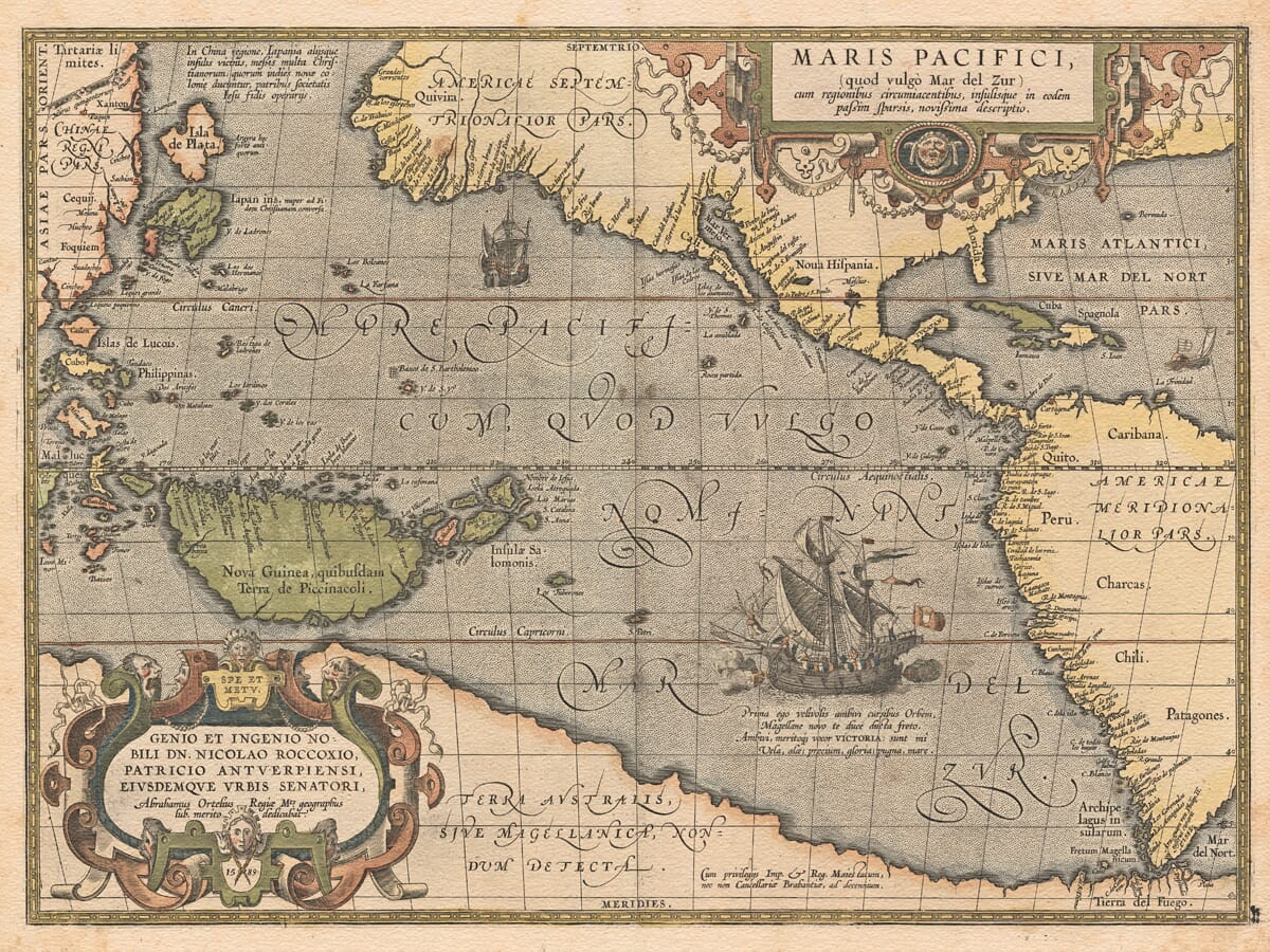 sea chart pacific