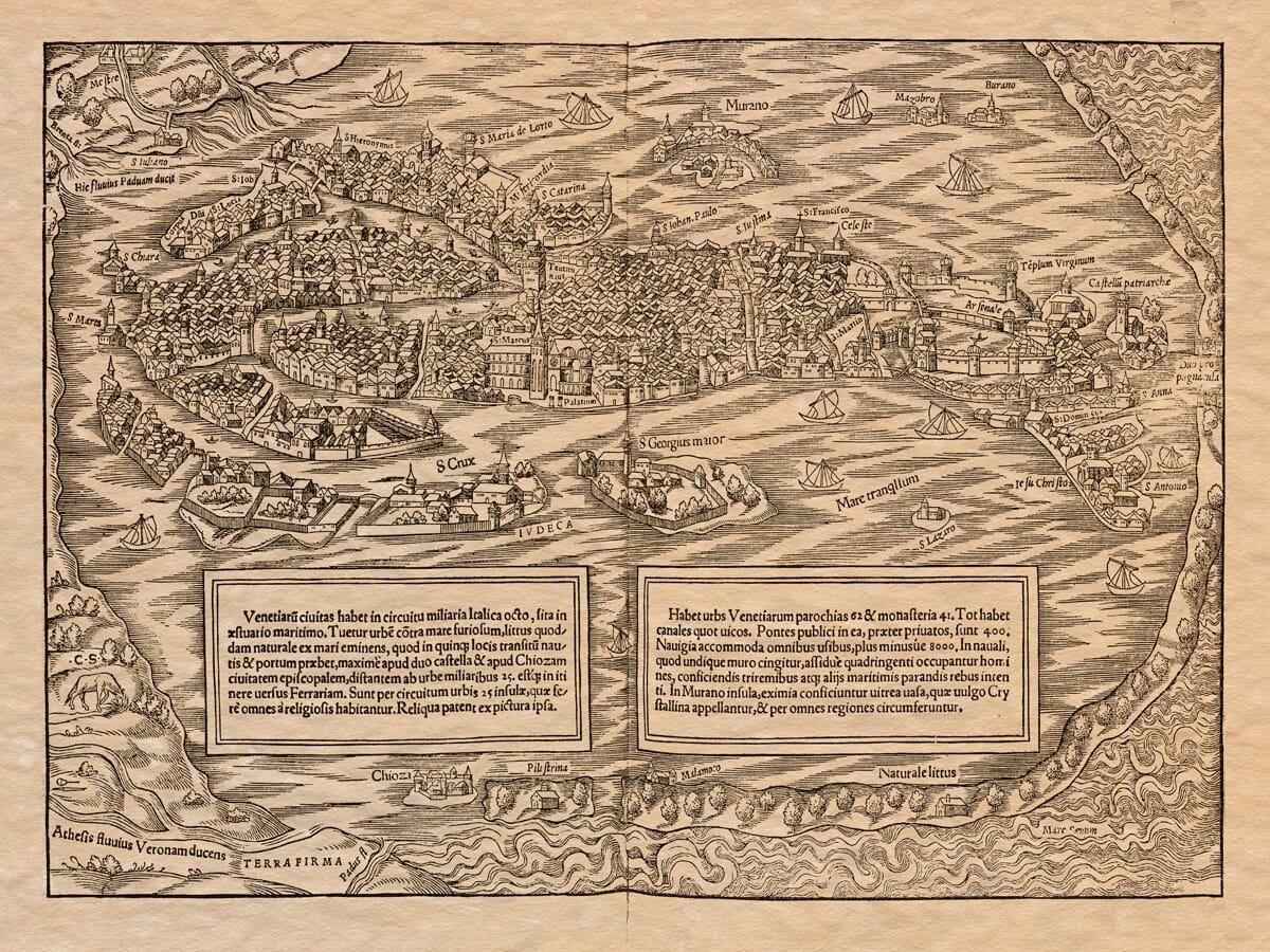 Old Town Plan Venice