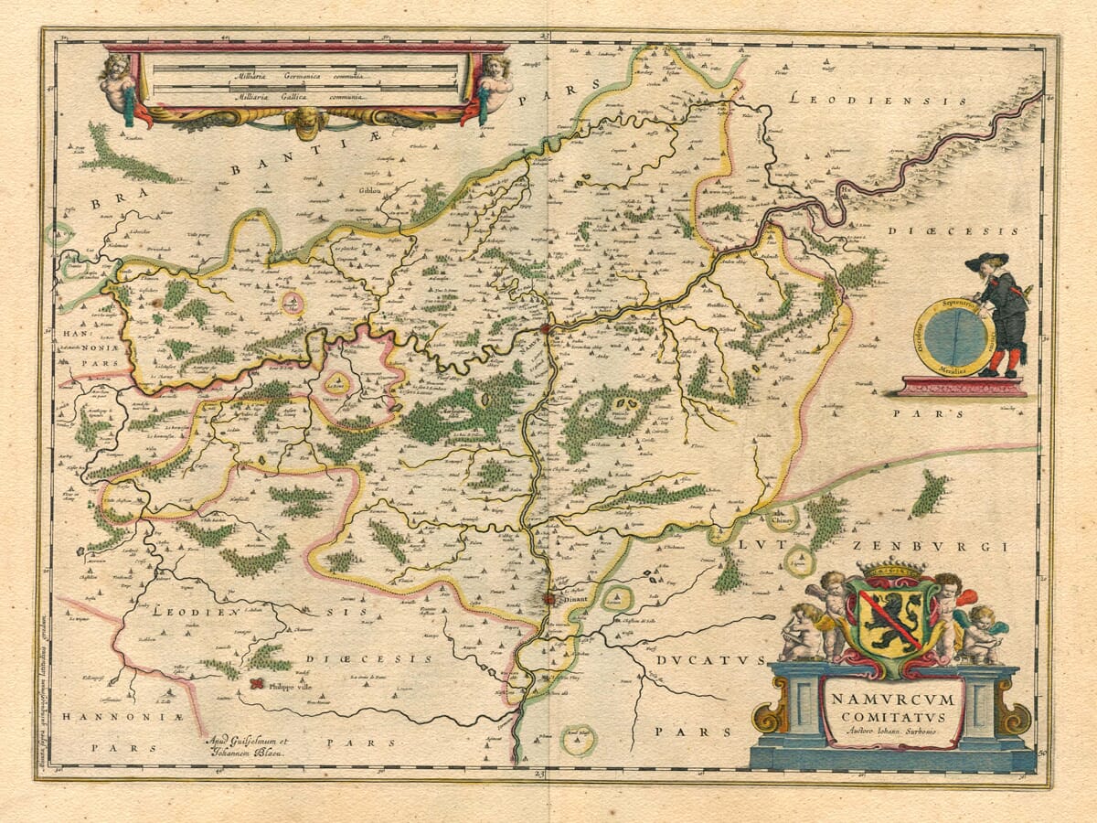 Old Belgium Map