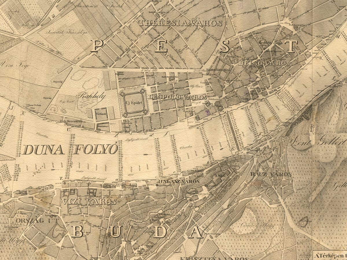 Old Budapest Map
