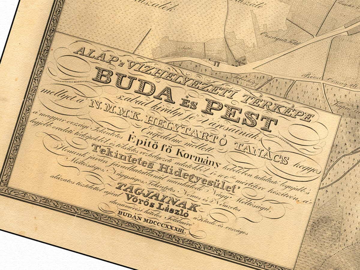 Old Budapest Map