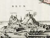Detail from an old map of Corfu Detail from an old map of Corfu