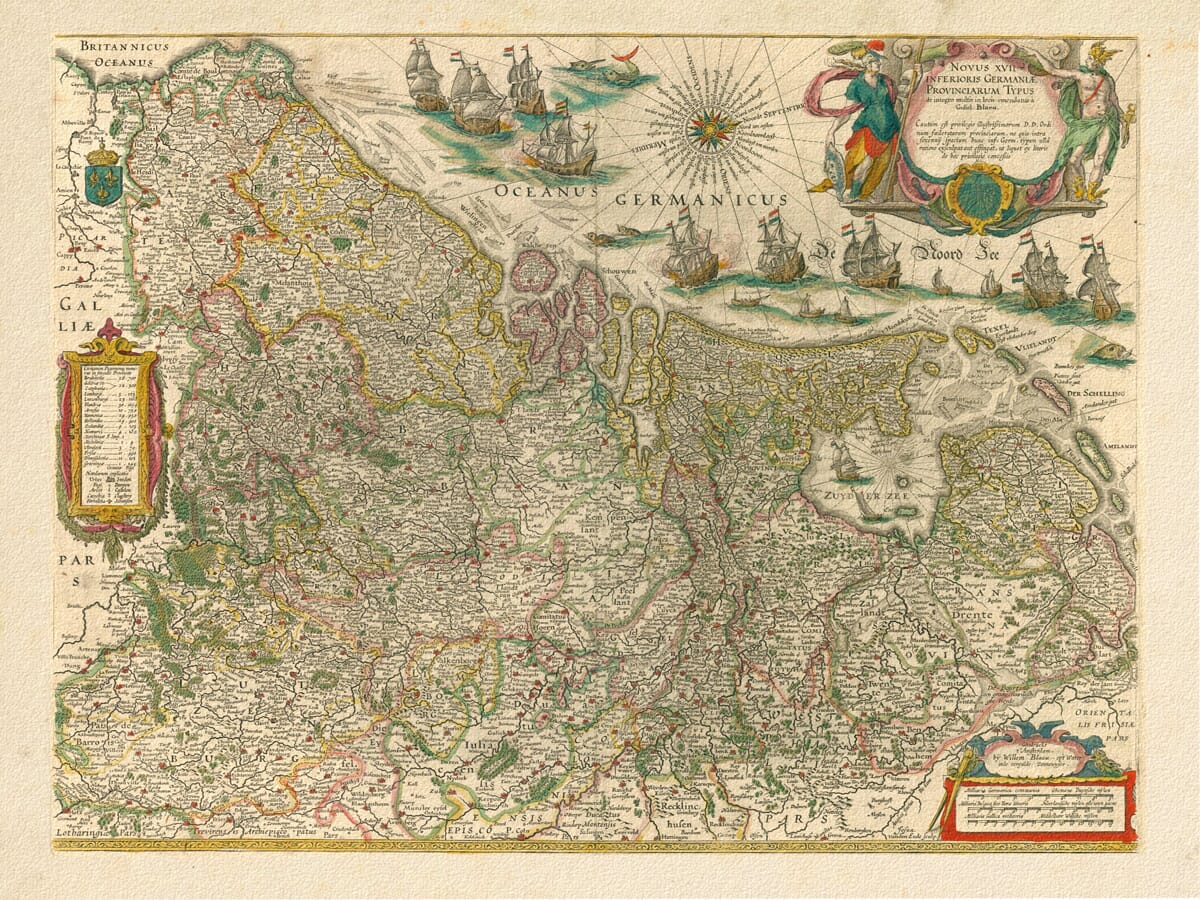 Early map of Germany