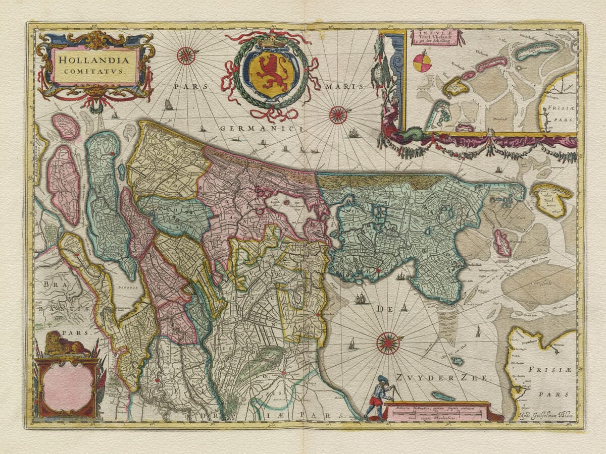 Old Holland Netherlands Map