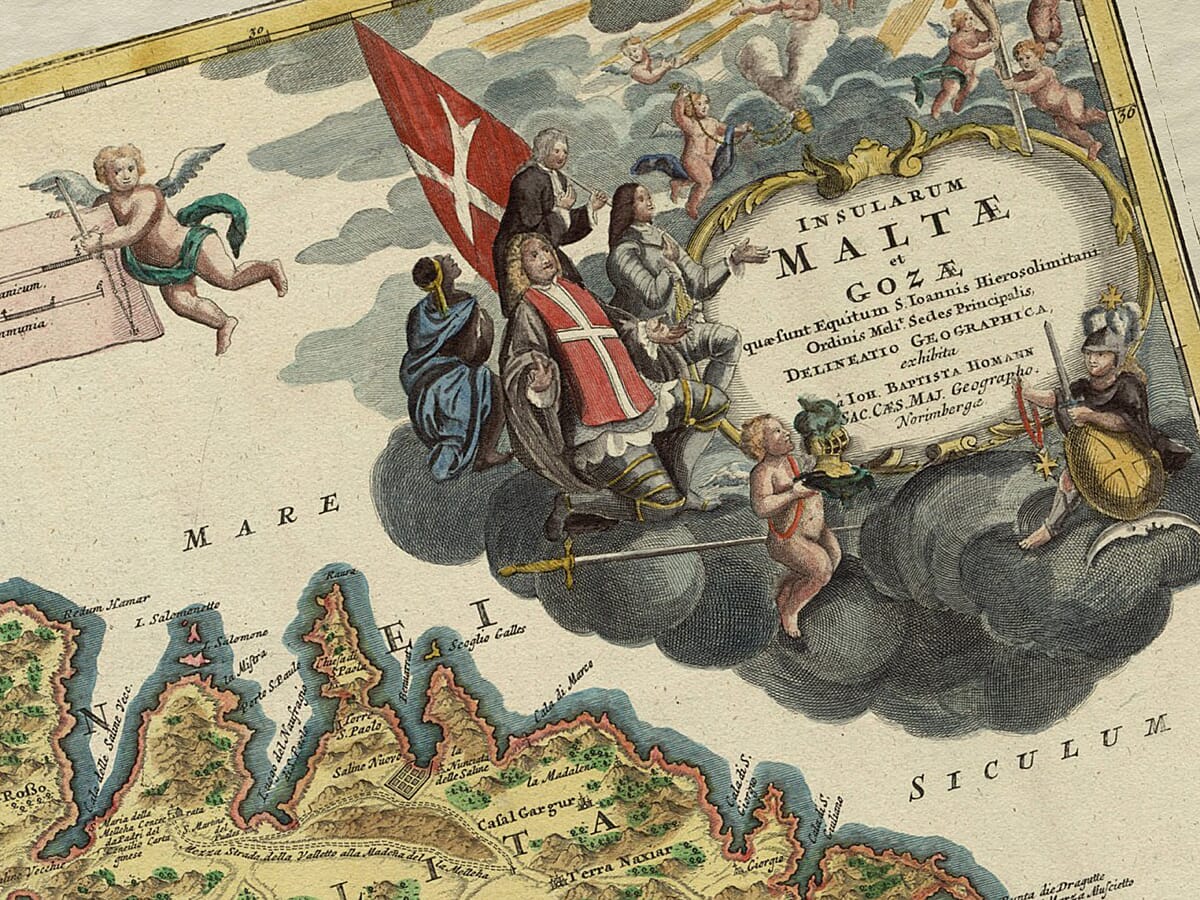Detail from Old Map Malta