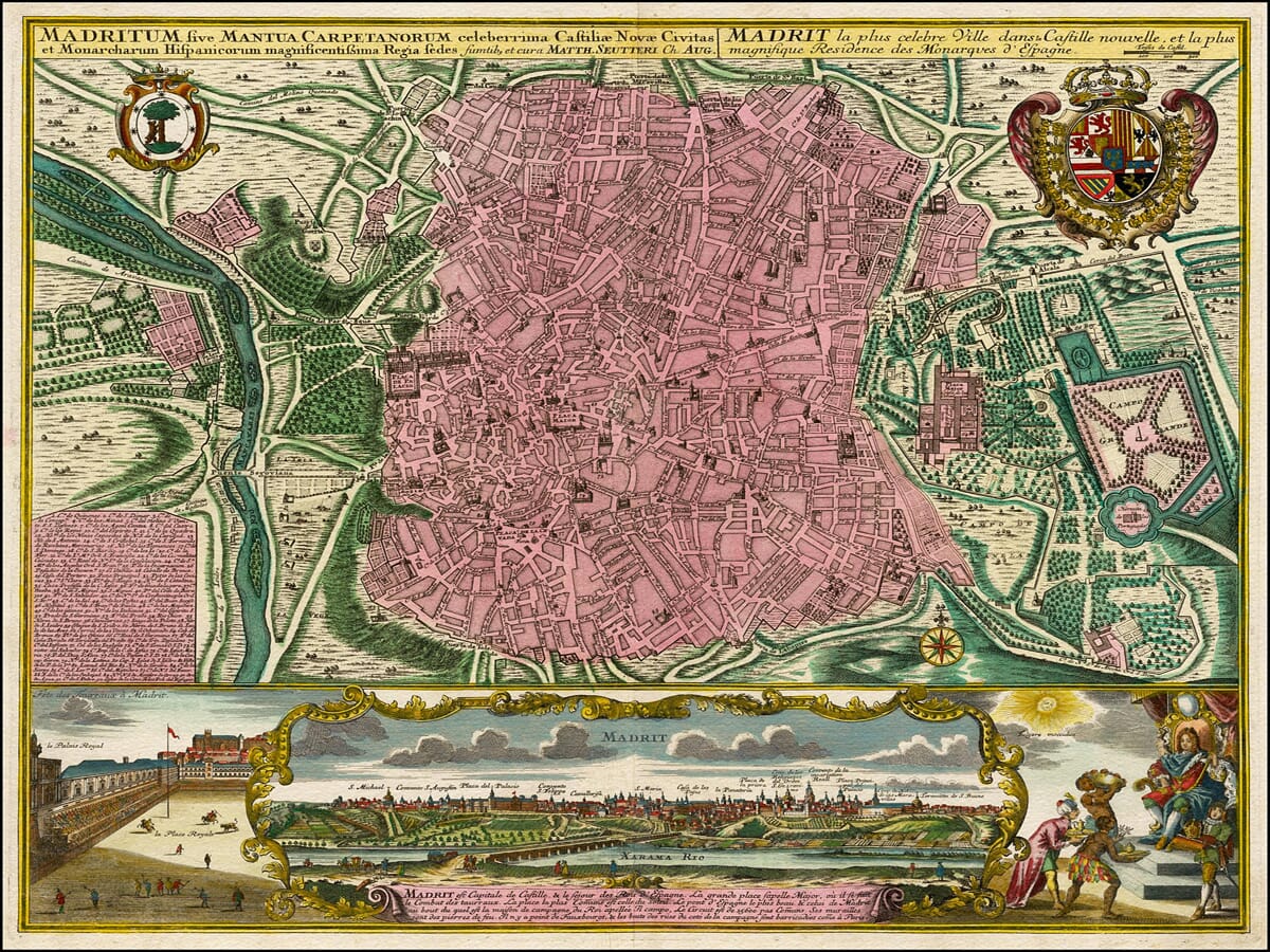 Old Map of Madrid