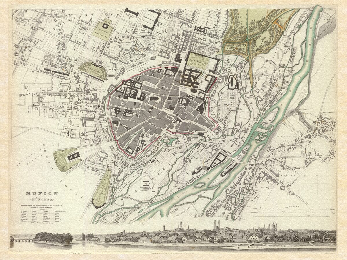 Old Munich Map
