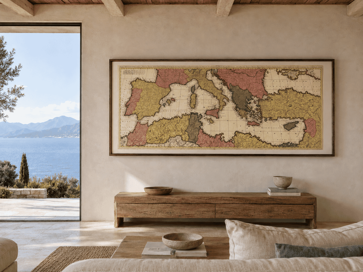 Map on Villa Wall in Kendroma