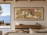 Map on Villa Wall in Kendroma