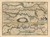 Old Map River Rhine