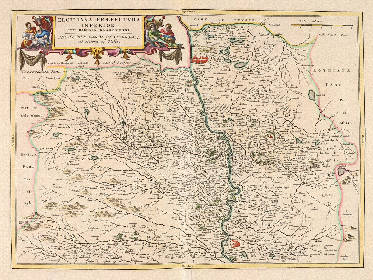 Old Map Scotland Clydesdale