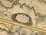 Old Map River Rhine Detail Old Map River Rhine Detail
