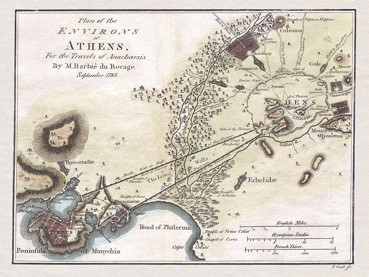 Old Town Plan Athens