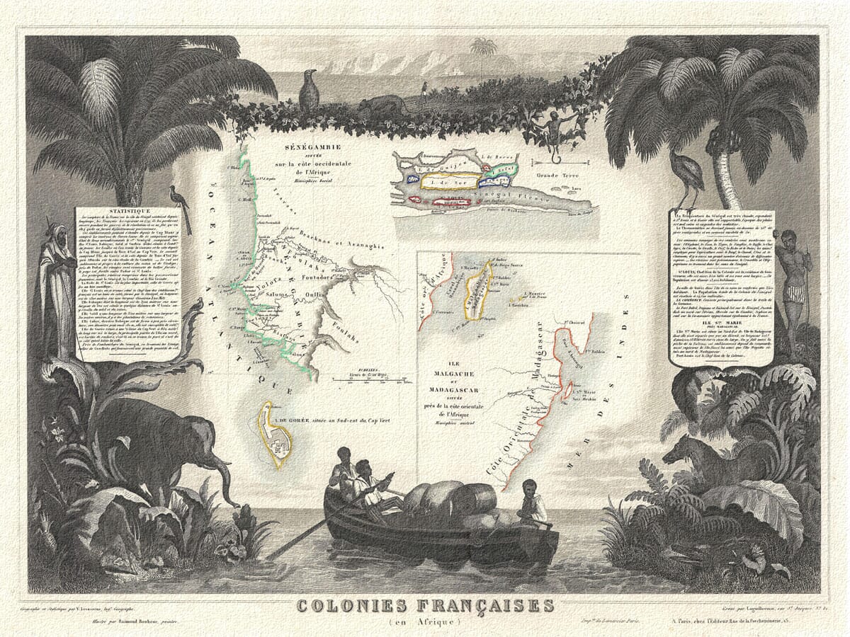 Old Senegal Map