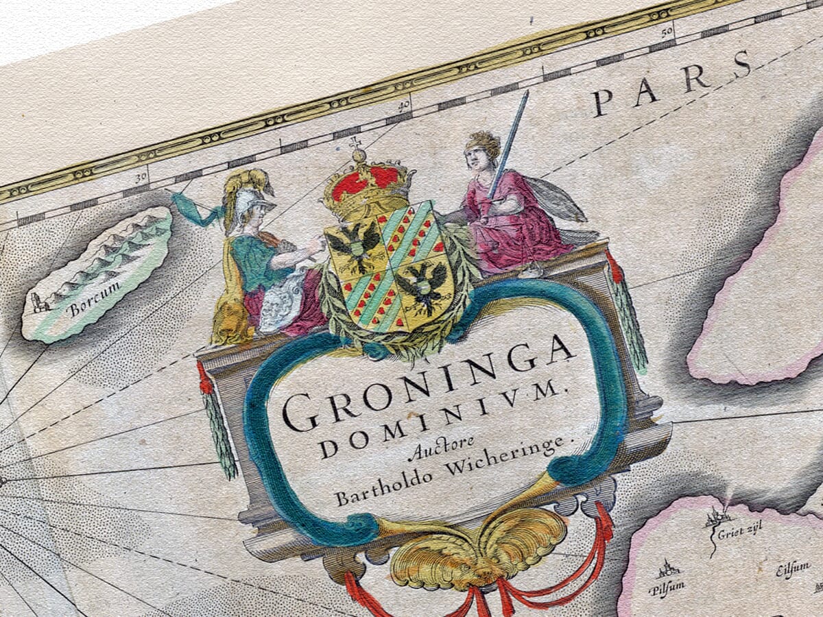Netherlands groninga old map