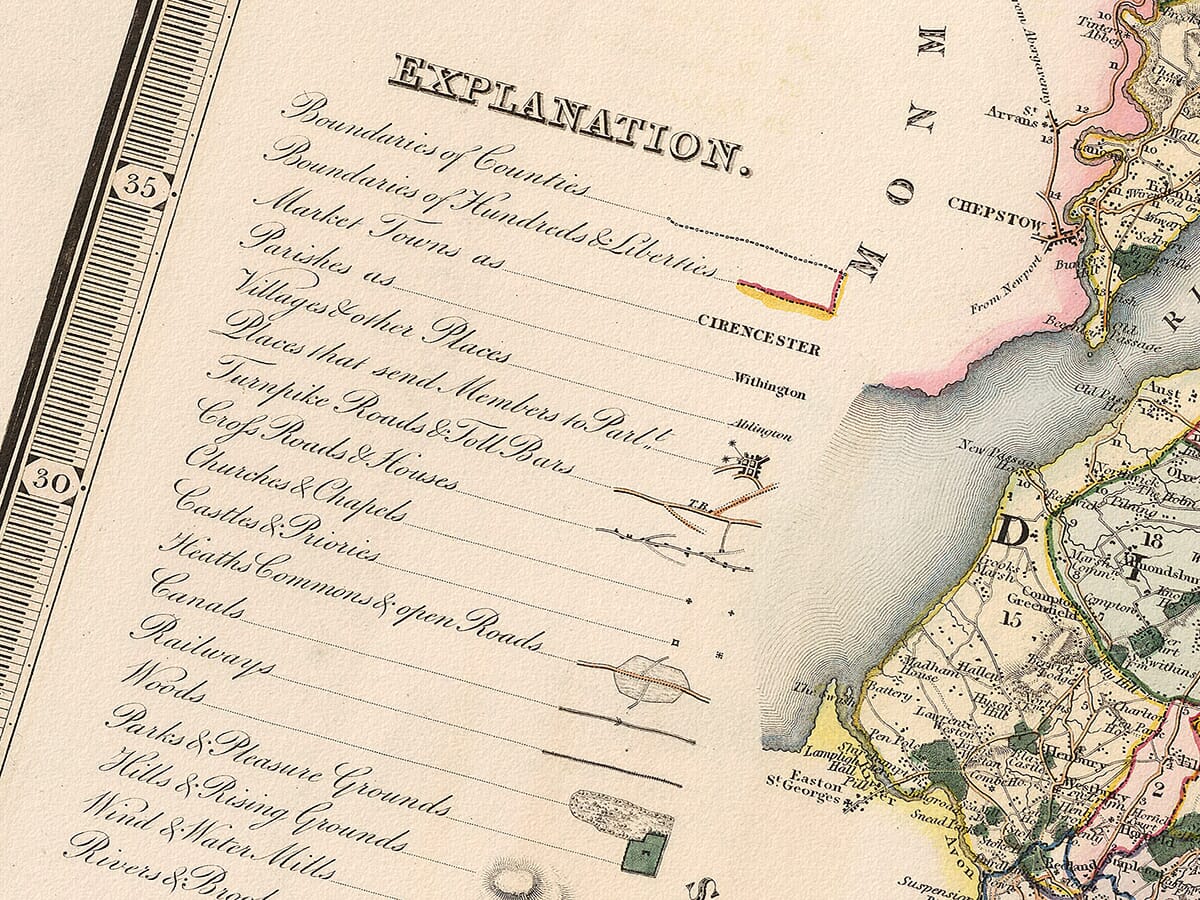 Old Map of Gloucester Detail