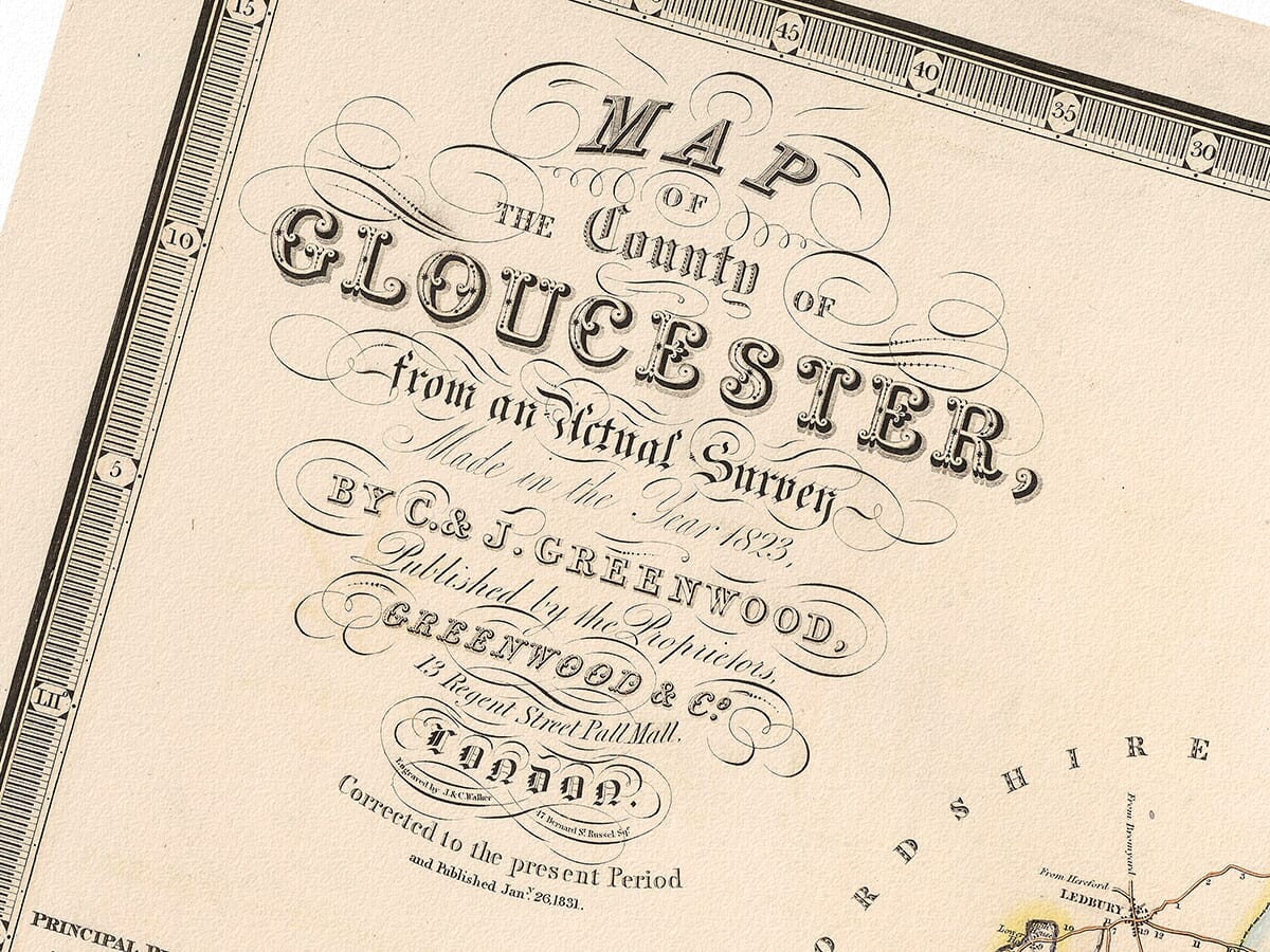 Old Map of Gloucester Detail