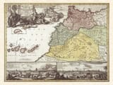 Antique map reproduction Morocco