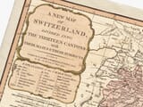 Detail from old map of Switzerland